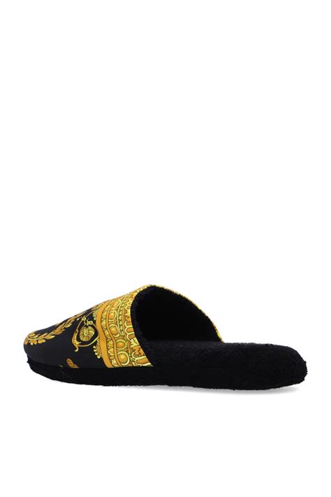 versace baroque print slides|versace slides for women.